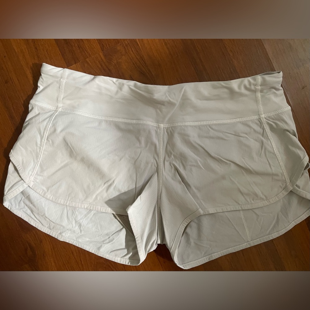Women’s Lululemon Speed Up Shorts, Gray 2.5”